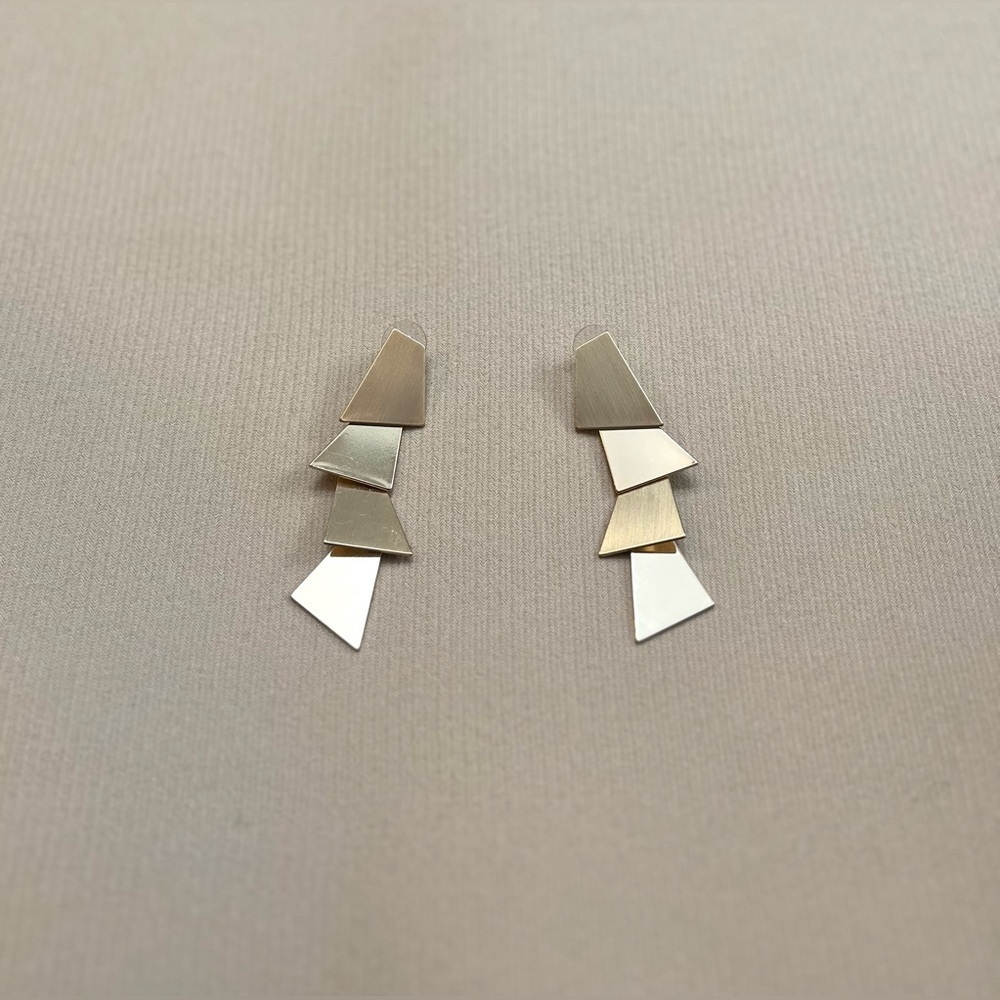 Geometric Gold Earrings
